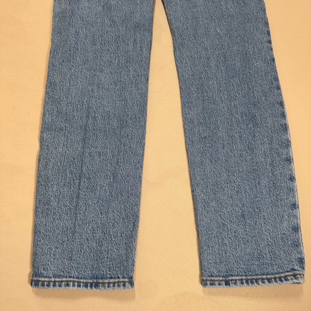 Rollas Dusters High Rise Slim Straight Leg Jeans Blue Size 27 Retro Classic EUC - Picture 15 of 15